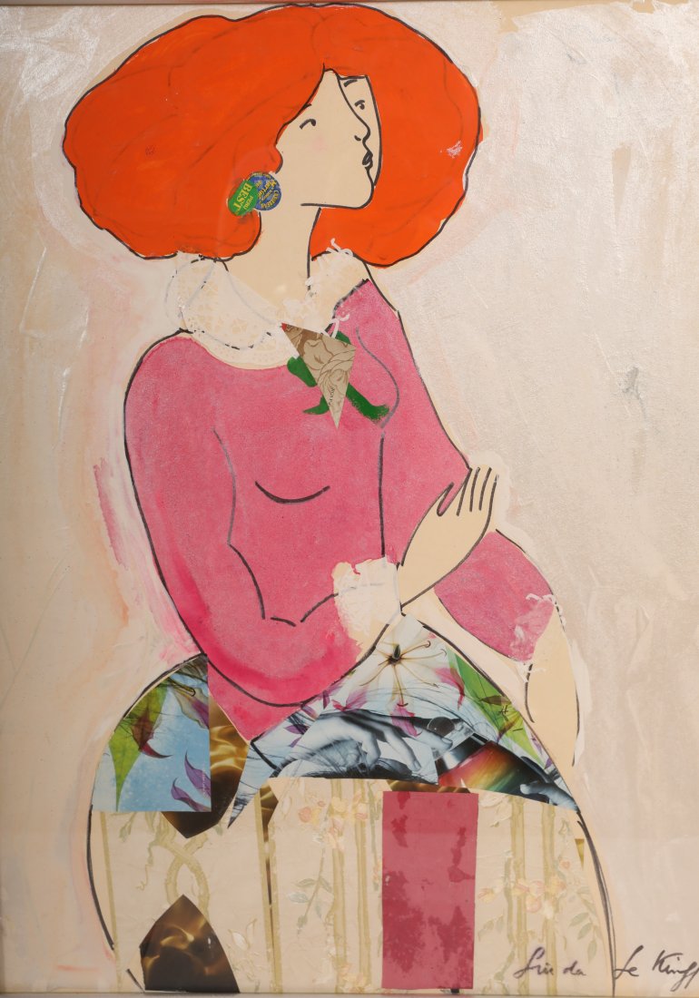 Linda Le Kniff Mixed Media Collage "Hanouchka" '05 (1 of 9)