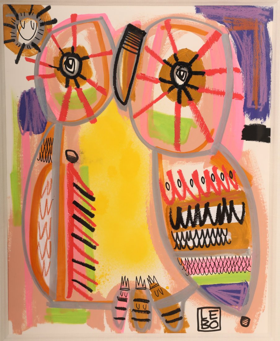 Lebo Acrylic onBoard "Parliament of Owls Series 3" (1 of 10)