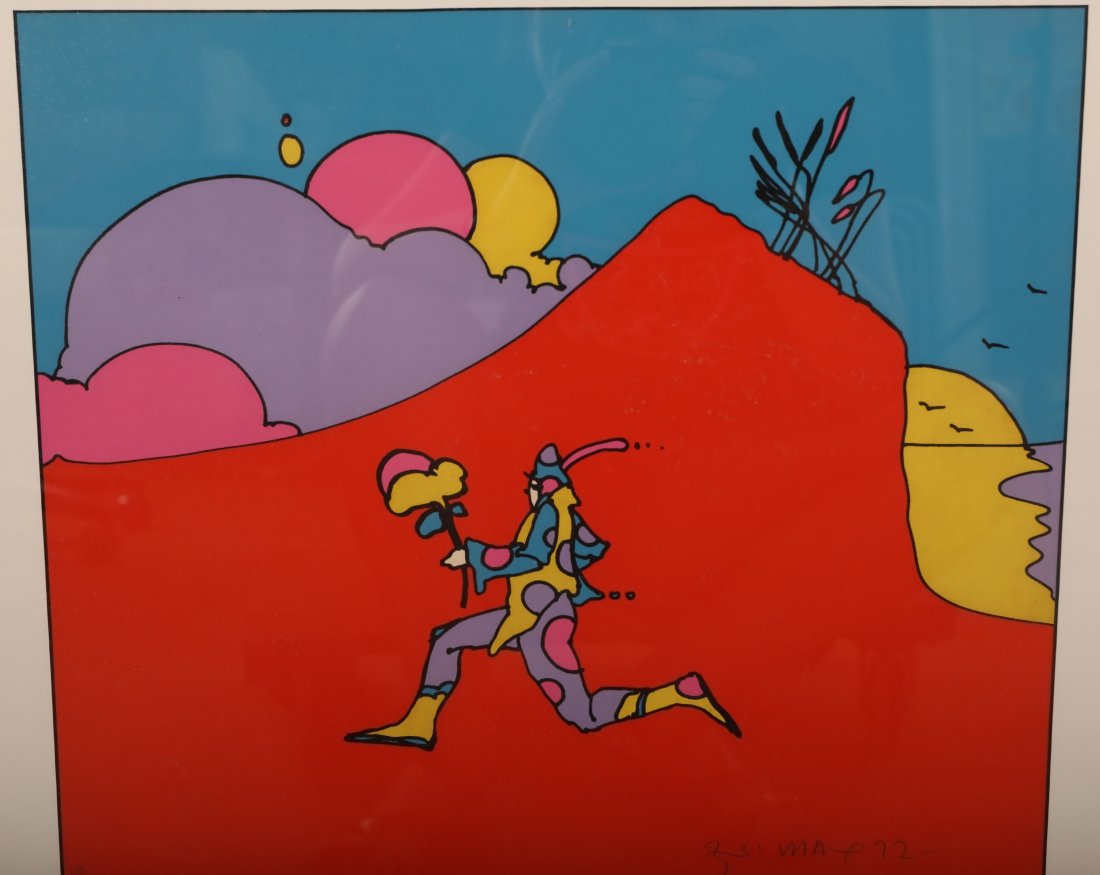 Peter Max Lithograph "Clown" #134/300, 1972 (1 of 10)
