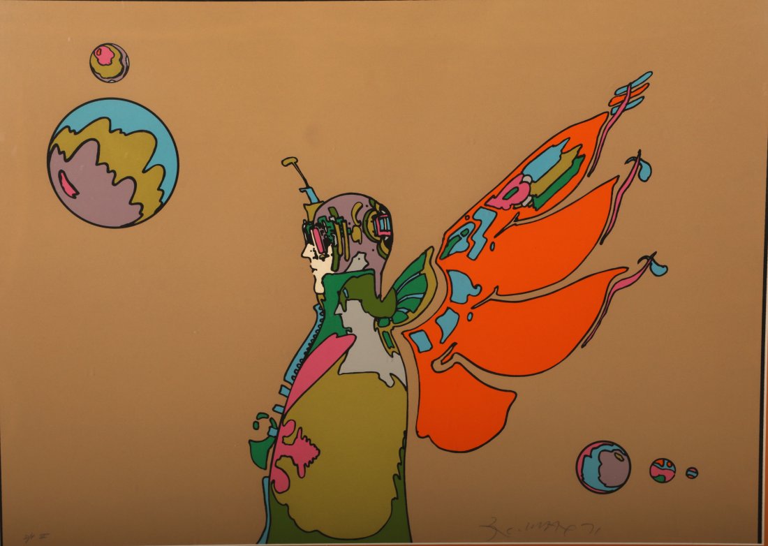 Peter Max Litho "Crab Nebular Man" D/P II, 1971 (1 of 8)
