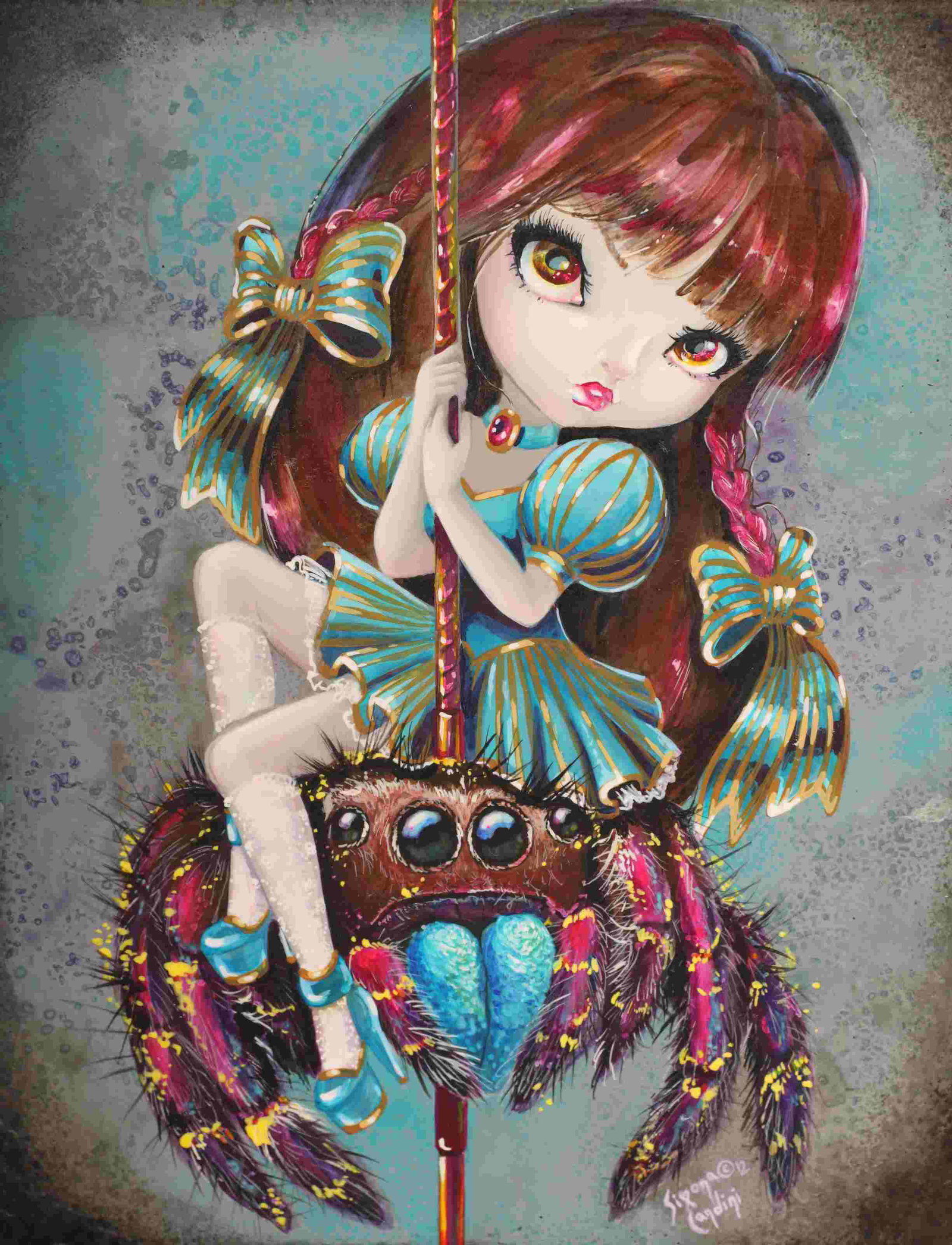 Simona Candini Acrylic “Jumping Spider Ride", 2012 (1 of 11)