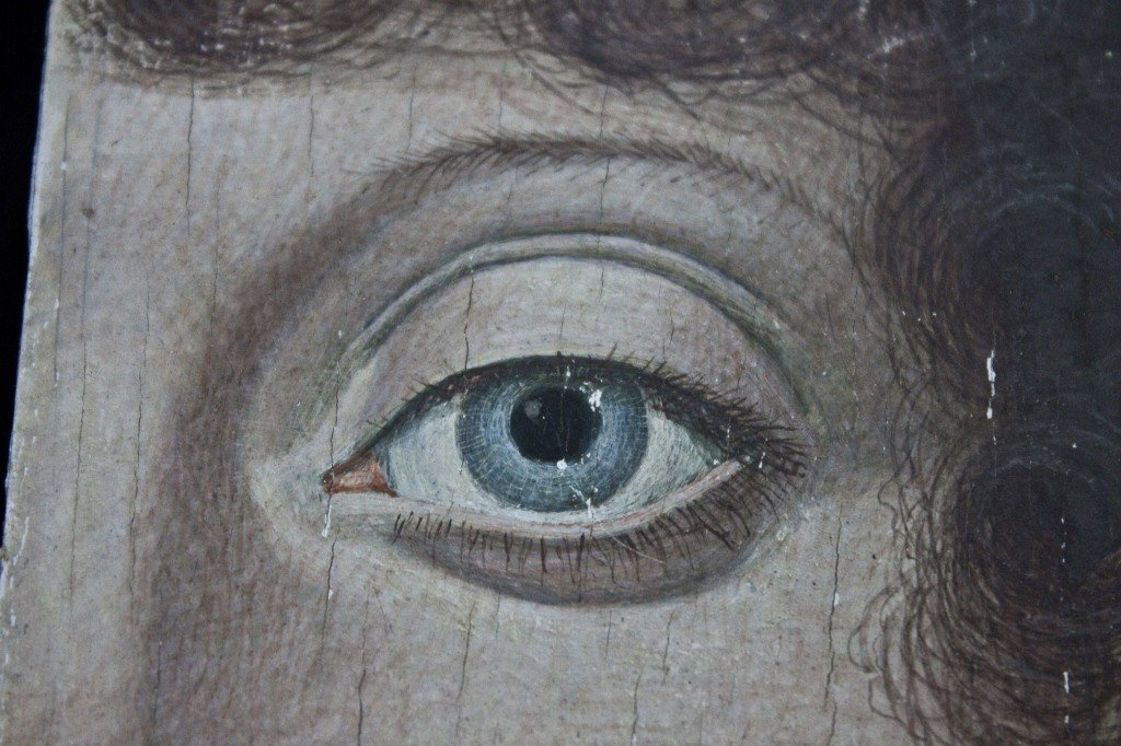 Tempura Painting By Bruce Hafley: Dated 1965. Finely Detailed Egg Tempura Painting Titled 'a Bug In The Ear' Hafley Has Paintings Hanging In Galleries Across The United States, But Most Notably At The National Gallery Of Art At The Sm