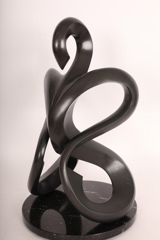 Black Modern Abstract Human Form Sculpture (1 of 16)