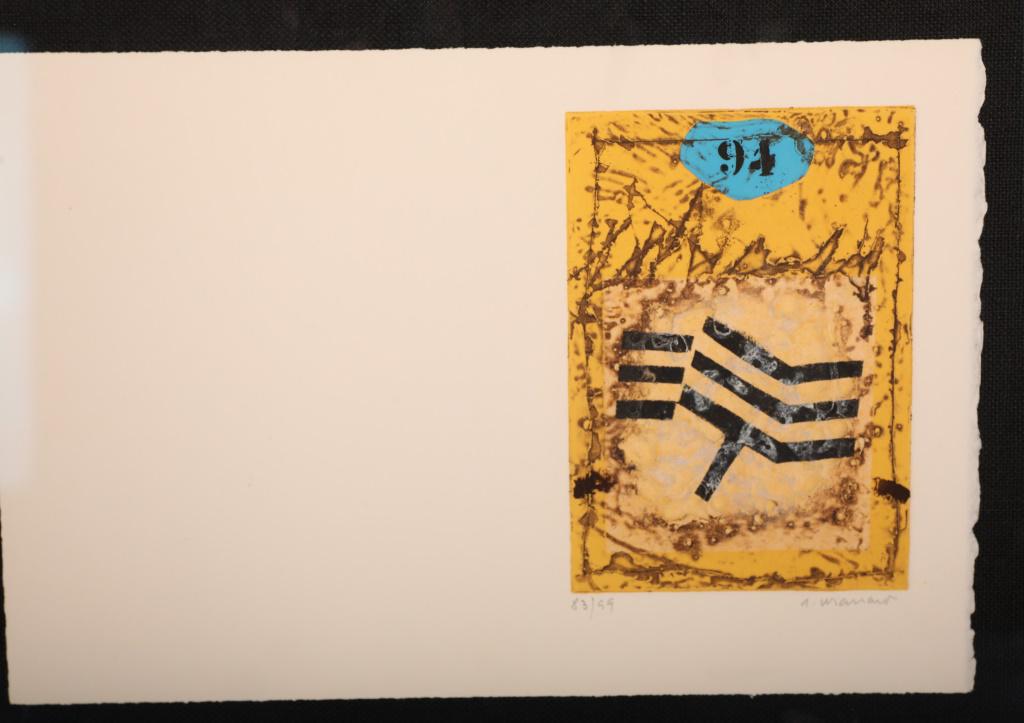James Coignard Engraving "Carte de Voeux Jaune" (1 of 11)