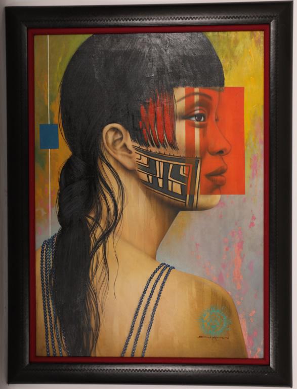 Victor Crisostomo Gomez Acrylic "Warmi", 2011 (1 of 3)