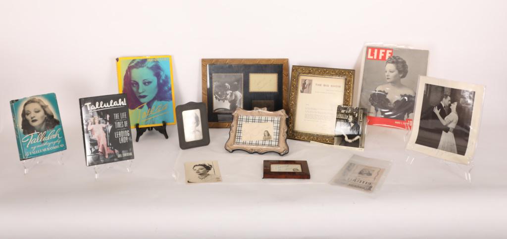 13 Pc. Tallulah Bankhead Autograph Set & Books (1 of 16)