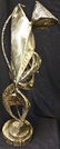 44: Brutalist Modern Bronze Abstract Freeform Sculpture - 10