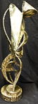 44: Brutalist Modern Bronze Abstract Freeform Sculpture - 9