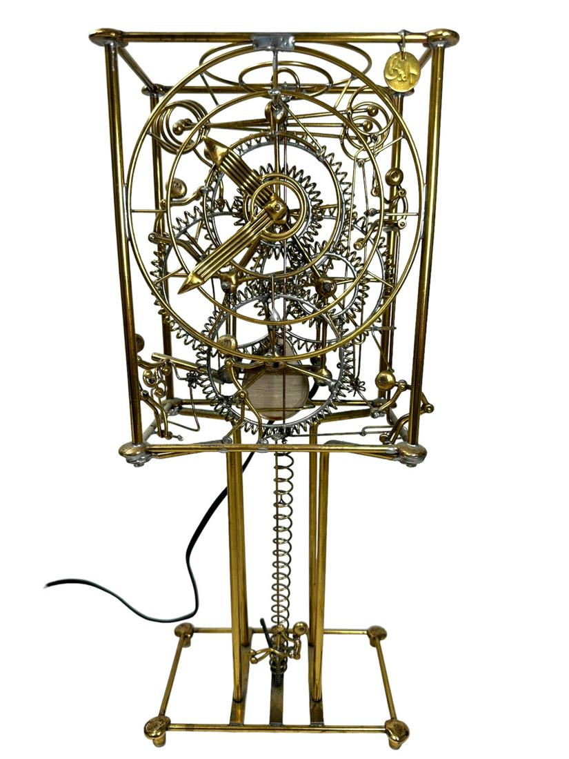 Gordon Bradt (USA b1924) Seven Man Kinetic Clock (1 of 11)