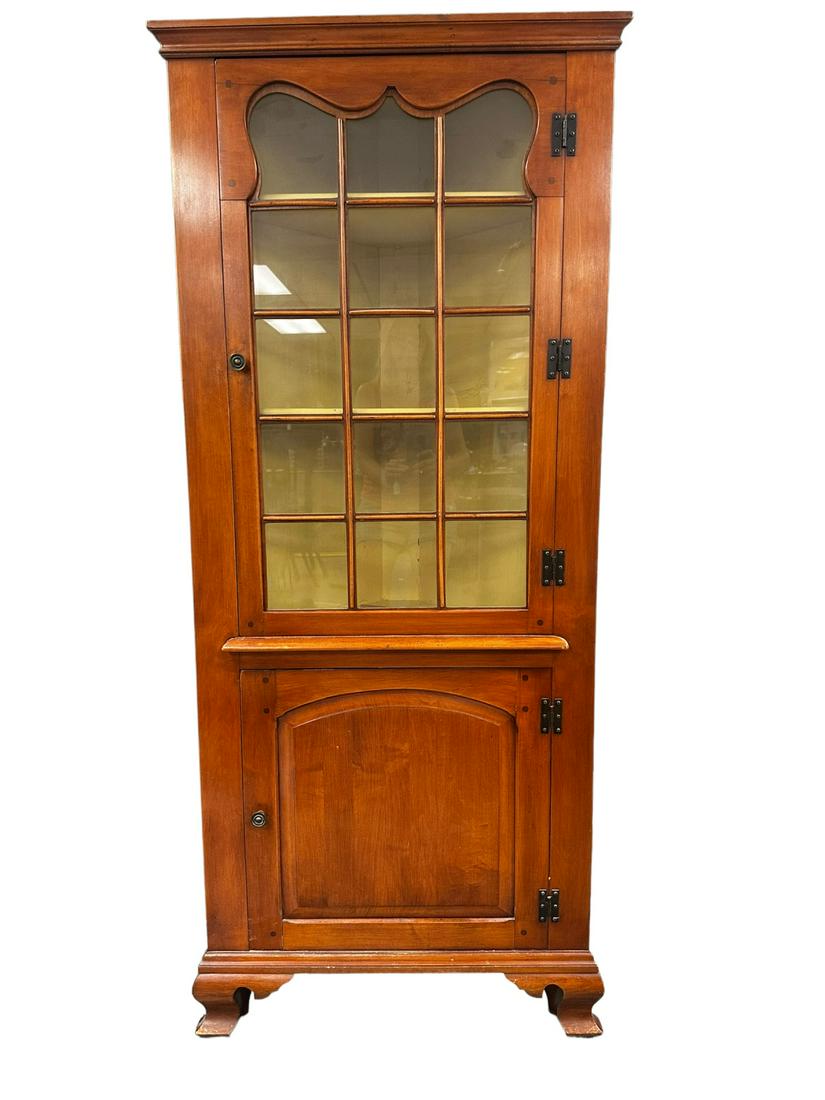 Vntg JB Van Sciver Maple Diminutive Corner Cabinet (1 of 10)