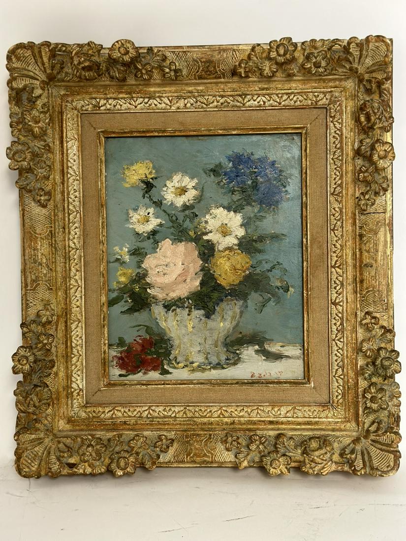 Antique Paris Salon Painting Floral Still (1 of 9)