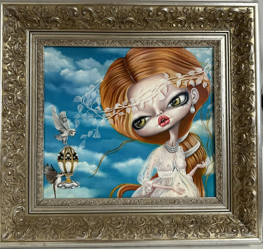 Marie Larkin Oil on Italian Linen "Pandora" 2015 (1 of 8)