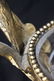 43: French Swan Handled Dore + Crystal Centerpiece Bowl - 6