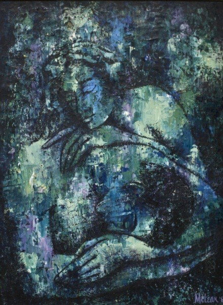 Mclean 'womanhood' Oil On Canvas: Mclean 'womanhood' Oil On 30.5 x 38