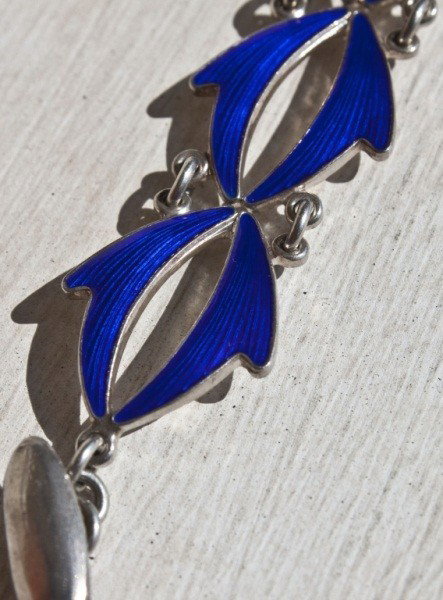 Volmer Bahner Sterling And Enamel Bracelet: Volmer Bahner Sterling And Enamel Bracelet