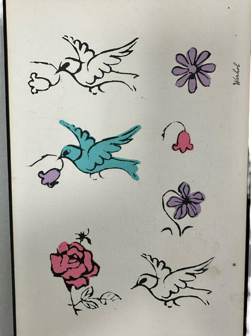 Andy Warhol Design Invitation for Elizabeth Arden: Andy Warhol signed design invitation for Miss Elizabeth Arden, The Blue Grass Party at The St. Regis Roof, Tuesday, June eighth five-thirty to seven-thirty. R.S.V.P. Elizabeth Arden, 3 East 54th St. E