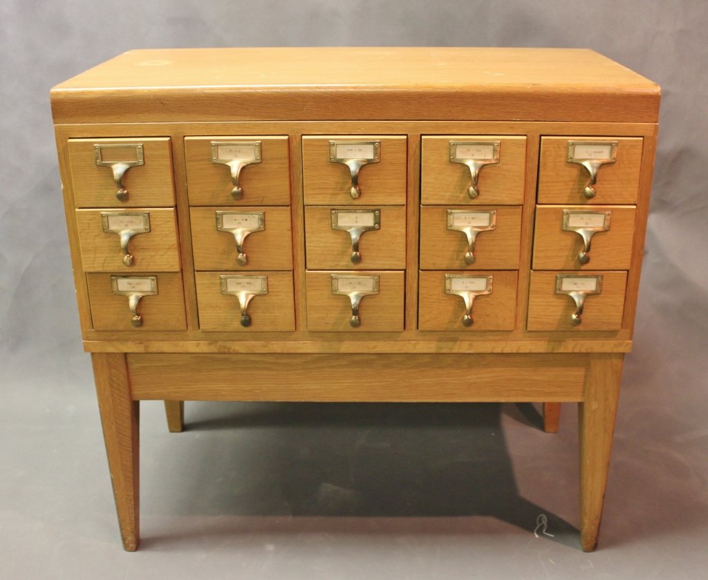 137 15 Drawer Maple Library Card Catalogue May 20 2012 Neely
