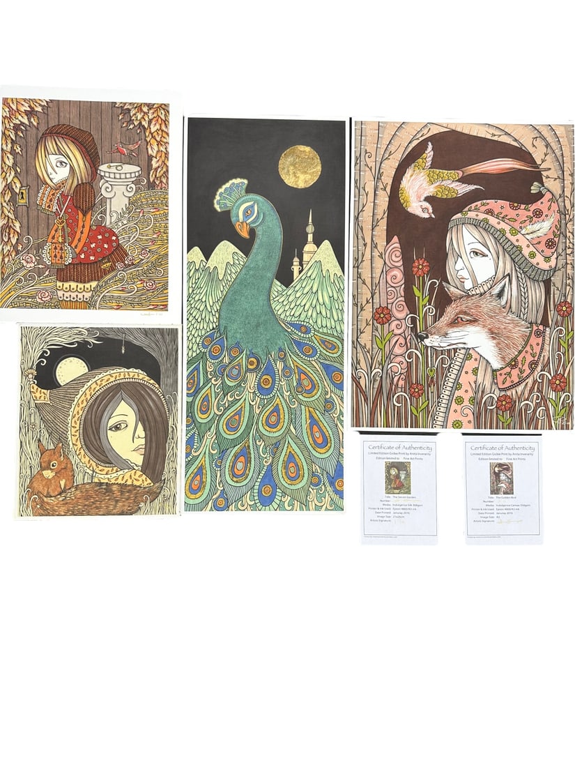 4pc Anita Inverarity LE Giclees COAs (1 of 20)