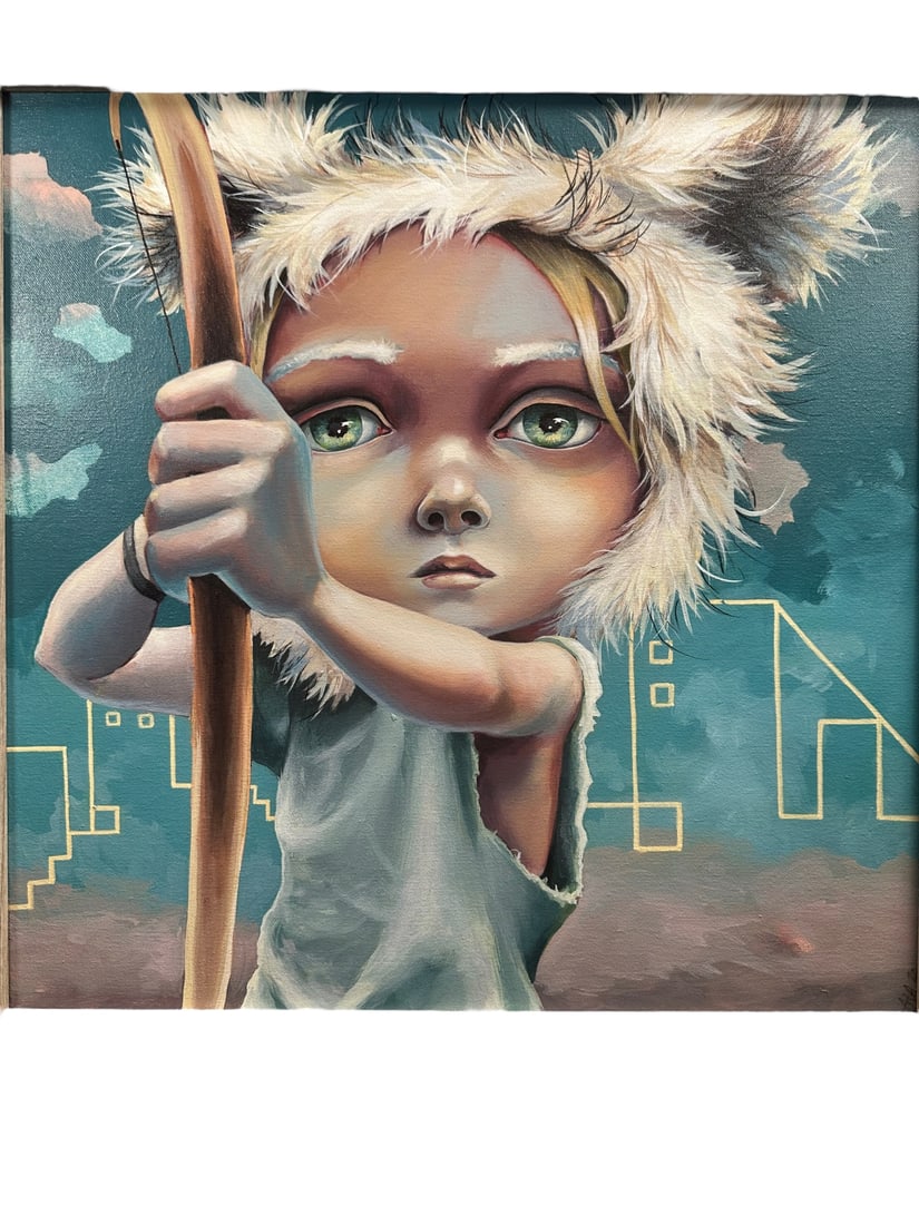 Anne Angelshaug "The Huntress" 2020 Acrylic (1 of 6)