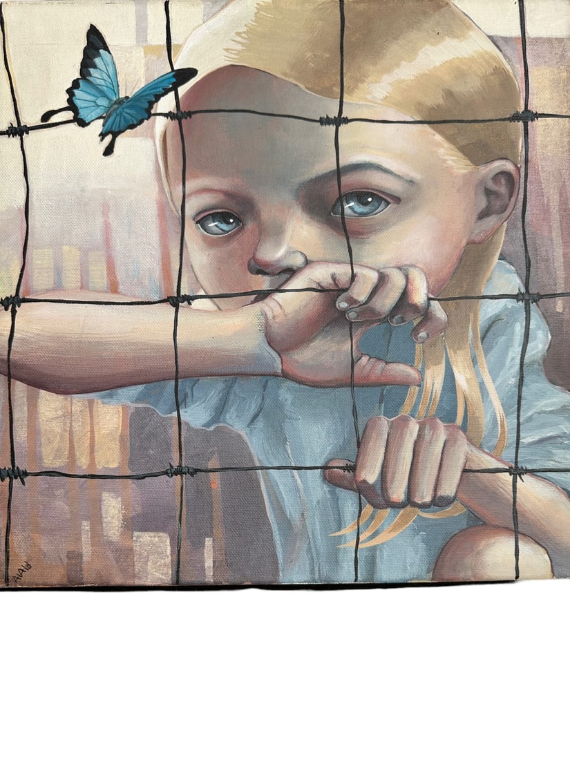 Anne Angelshaug "Trapped" Acrylic on Canvas (1 of 6)