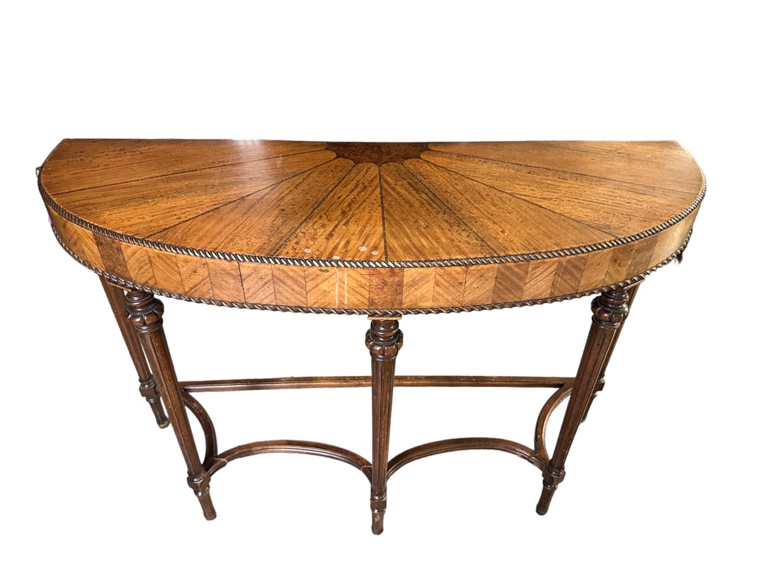 1920s Federal Demilune Half Round Console Table (1 of 16)
