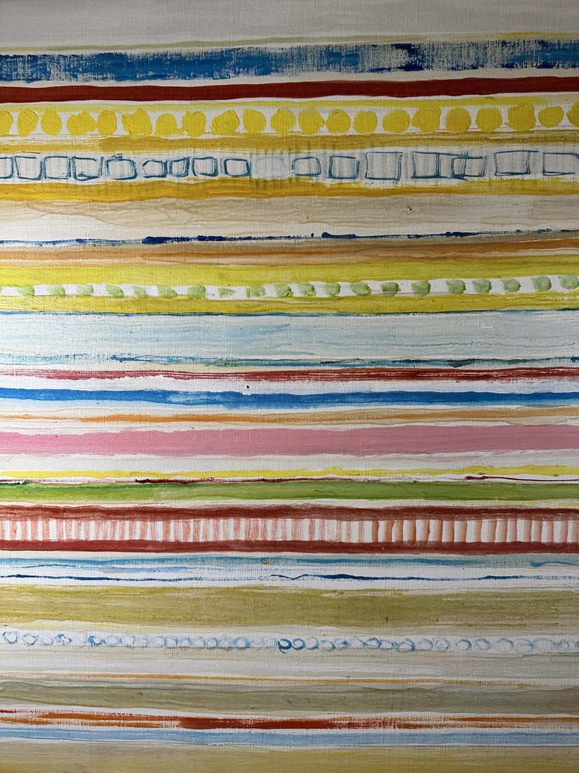 70's Silas Seandel Geometric Pop Art 41x41" (1 of 6)