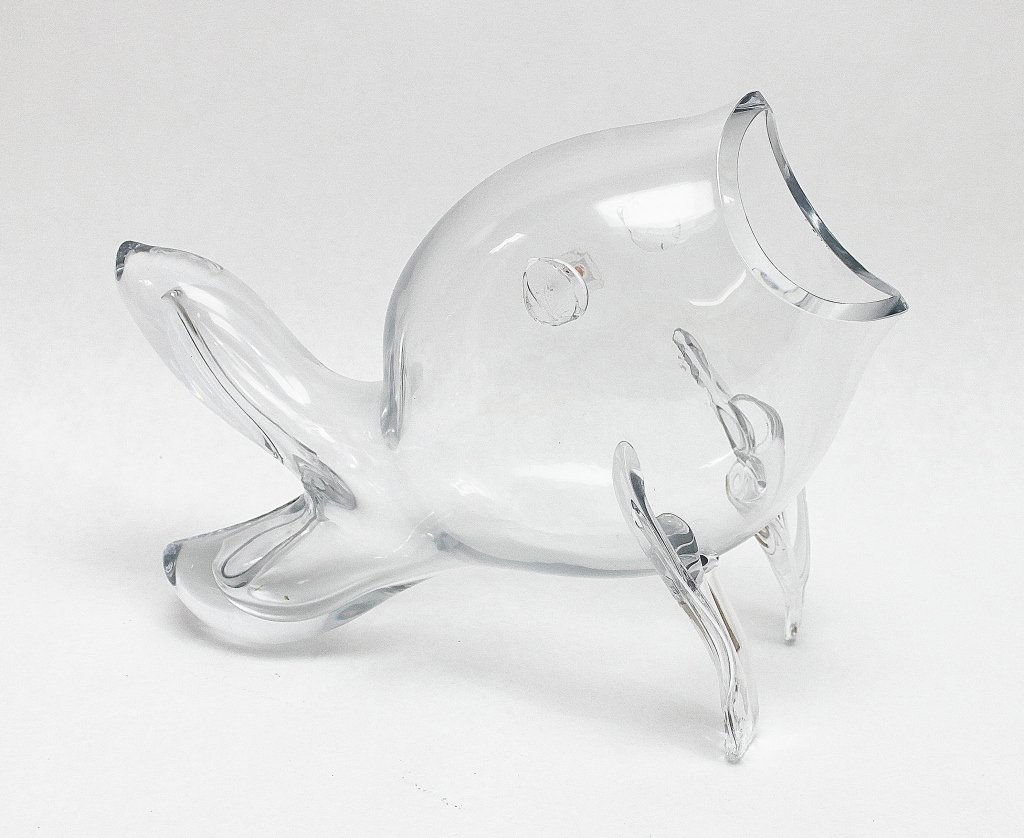13 Blenko Art Glass Crystal Fish Bowl