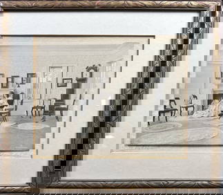 Antique Nelson Underhill print, titled "The Old Patch Quilt", signed in graphite lower right, titled (1 of 8)