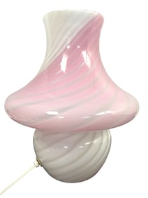 Vntg Vetri Murano Italy Art Glass Swirl Lamp