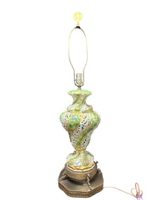 Hungarian Fischer Zsolnay Porcelain Lamp