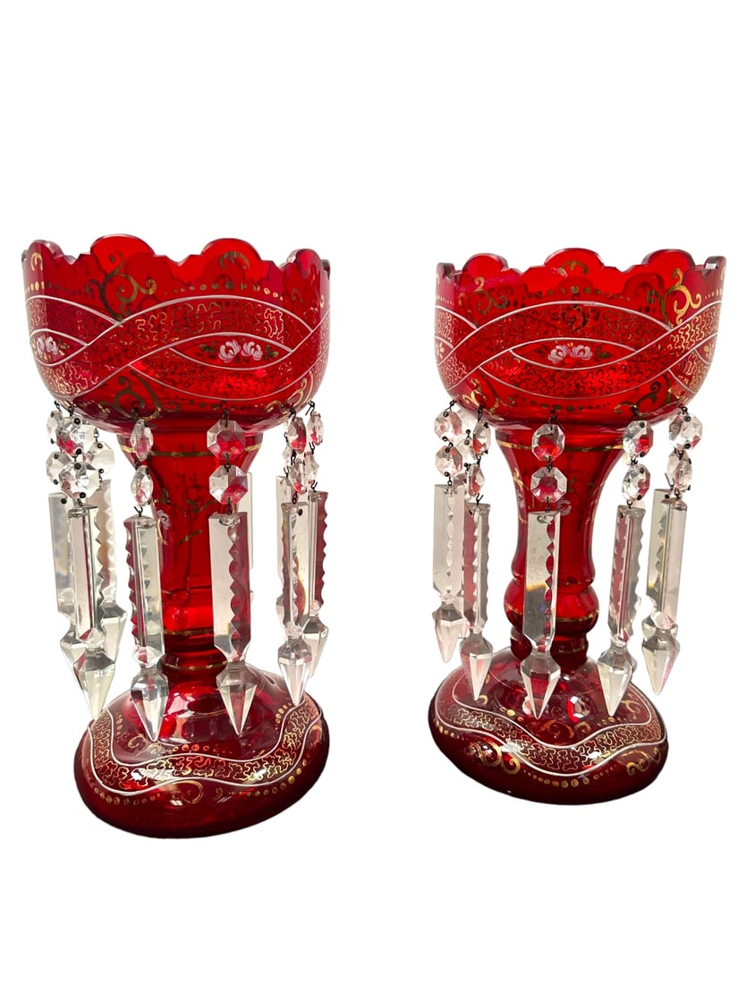 Pr 19c Bohemian Ruby Crystal Lustres (1 of 7)