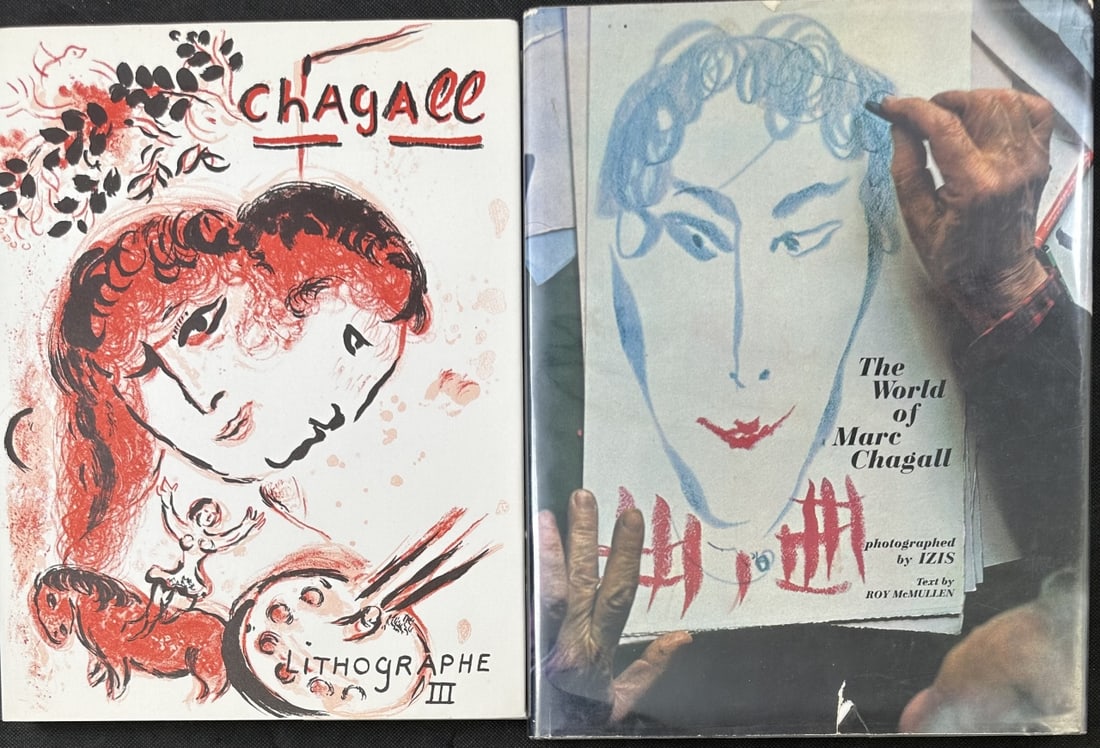 2pc Marc Chagall Bks "The World of & Lithographe 3 (1 of 20)