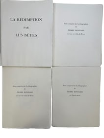 4pc Rare "La Redemption Par Les Betes" P Bonnard