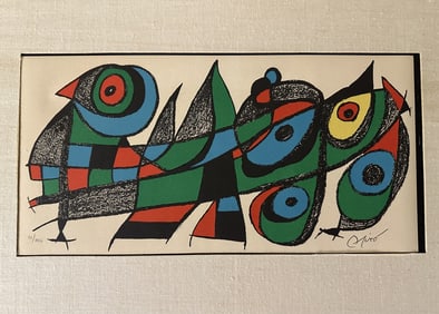 Joan Miro Lithograph "Miro Sculptor Japan" COA
