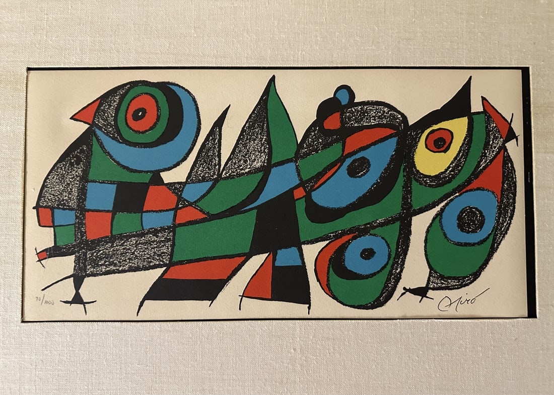 Joan Miro Lithograph "Miro Sculptor Japan" COA (1 of 10)