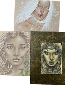 3pc Maria J. William Originals & Print