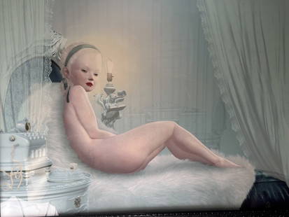 Ray Caesar "Arabesque" 2011 #18/20: Ray Caesar limited edition lithograph, titled "Arabesque", #18/20. Signed Ray Caesar, numbered 18/20 and dated 2011 in ink lower right. Excellent condition. Art measures 40" x 30", frame measures 46"