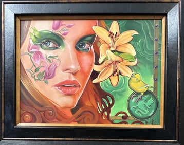 Italia Ruotolo "Absent Absinth" Original Oil