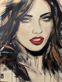 Lg Emma Sheldrake Original Acrylic "Va Voom" 35x47