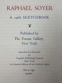 Raphael Soyer 1968 Sketchbook