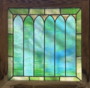 Antq Original Cathedral Glass from St Georges NY