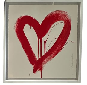 Mr. Brainwash "Love Heart" LE Screen Print