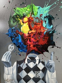 KRE8 Kre 8 Hand Embellished LE Litho COA #191/200