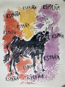 Pablo Picasso Poster Signed "Espana"
