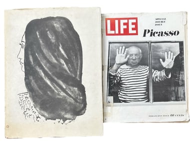 2pc Pablo Picasso Gongora & Life Magazine