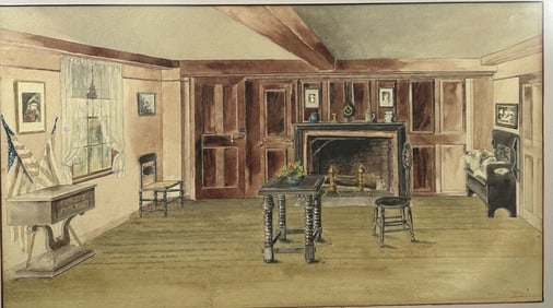 Louis Comfort Tiffany Original Design of Room