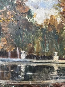 Original Paris School Painting on Board, Signed