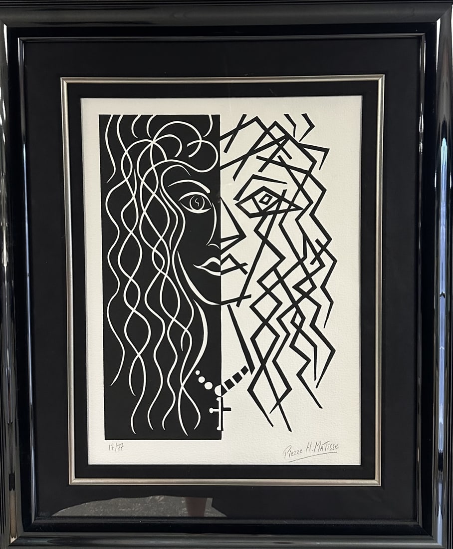 Pierre Matisse "Two Sides of the Same" Lino Cut (1 of 8)