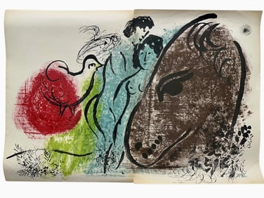 Marc Chagall "The Sorrel Horse" Litho COA