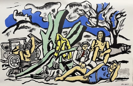 Fernand Leger "Le Partie de la Campagne" COA Litho